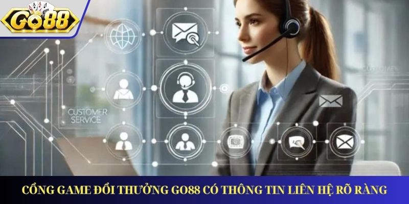 Cổng game đổi thưởng GO88 có thông tin liên hệ rõ ràng